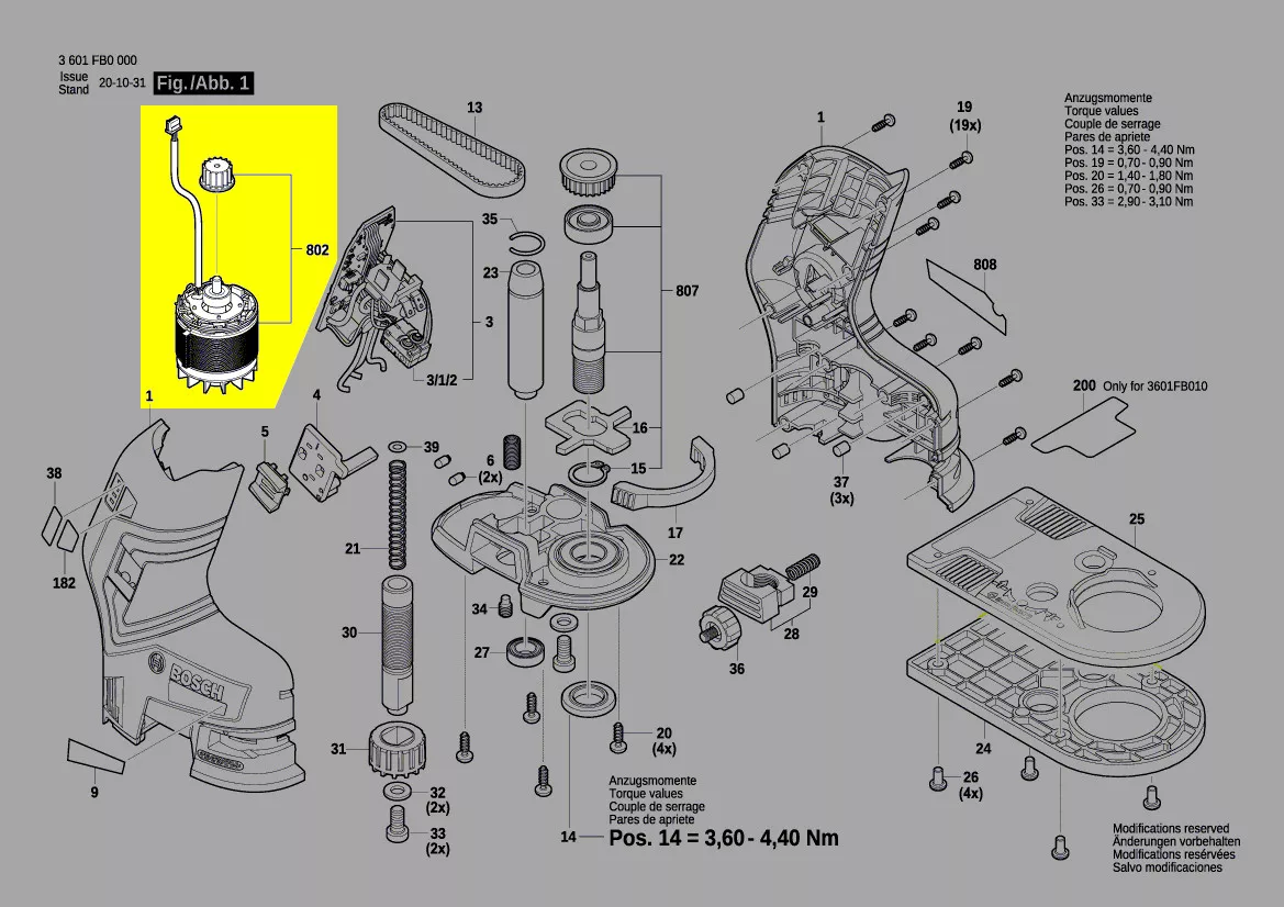 Moteur 12V réf. 1 607 000 CM2 Bosch
